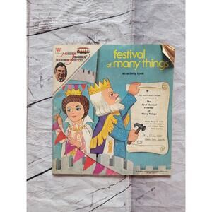 1974 Mr. Rogers Neighborhood FESTIVAL of Many Things Children Activity Book READ